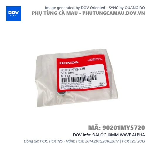 ĐAI ỐC 10MM WAVE ALPHA — 90201MY5720