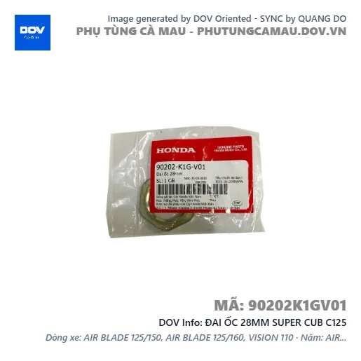 ĐAI ỐC 28MM SUPER CUB C125 — 90202K1GV01