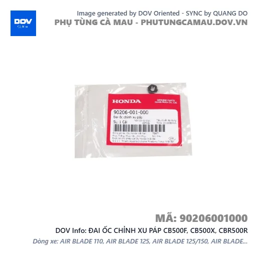 ĐAI ỐC CHỈNH XU PÁP CB500F, CB500X, CBR500R — 90206001000