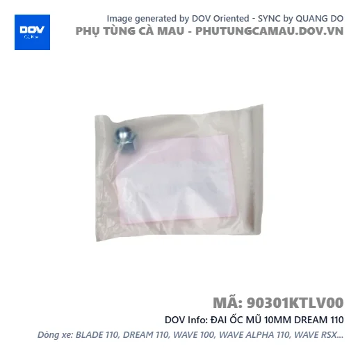 ĐAI ỐC MŨ 10MM DREAM 110 — 90301KTLV00