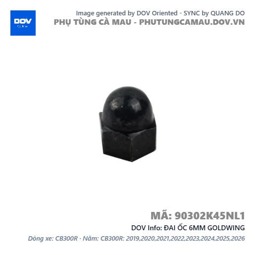 ĐAI ỐC 6MM GOLDWING — 90302K45NL1