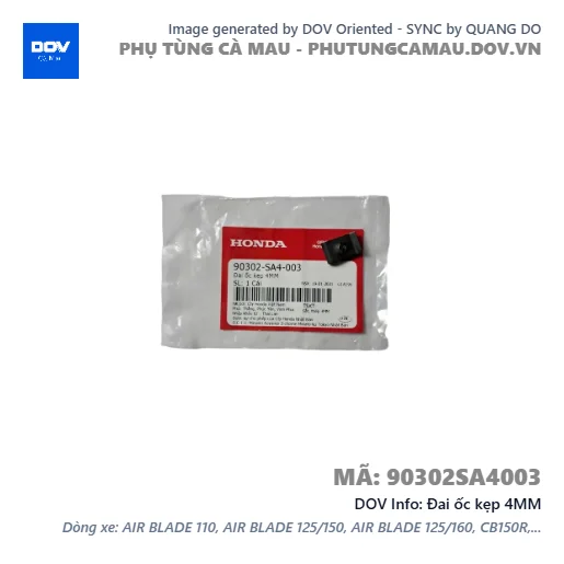 Đai ốc kẹp 4MM  — 90302SA4003