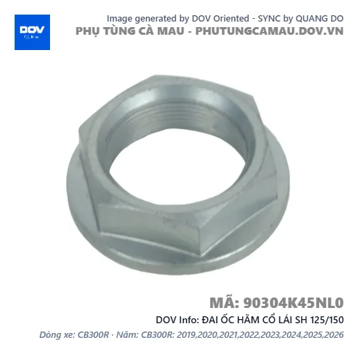 ĐAI ỐC HÃM CỔ LÁI SH 125/150 — 90304K45NL0