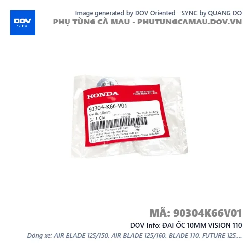 ĐAI ỐC 10MM VISION 110 — 90304K66V01