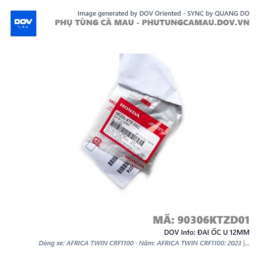 ĐAI ỐC U 12MM — 90306KTZD01