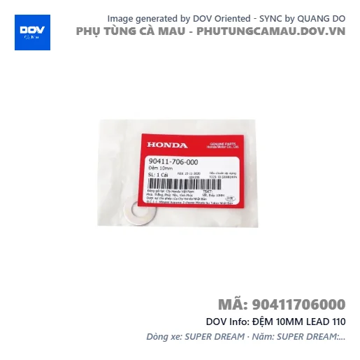 ĐỆM 10MM LEAD 110 — 90411706000