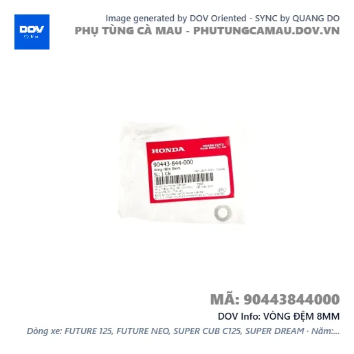 VÒNG ĐỆM 8MM — 90443844000
