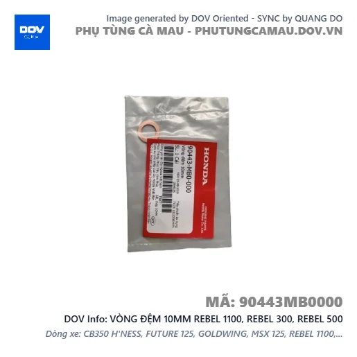 VÒNG ĐỆM 10MM REBEL 1100, REBEL 300, REBEL 500 — 90443MB0000
