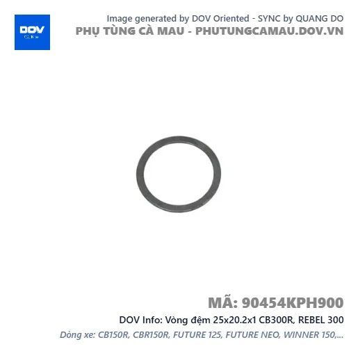 Vòng đệm 25x20.2x1 CB300R, REBEL 300 — 90454KPH900