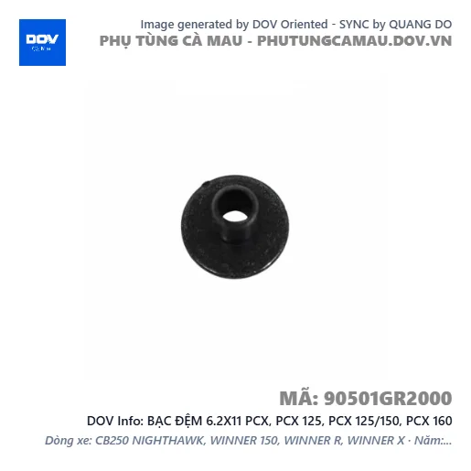 BẠC ĐỆM 6.2X11 PCX, PCX 125, PCX 125/150, PCX 160 — 90501GR2000