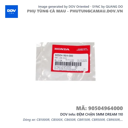 ĐỆM CHẶN 5MM DREAM 110 — 90504964000