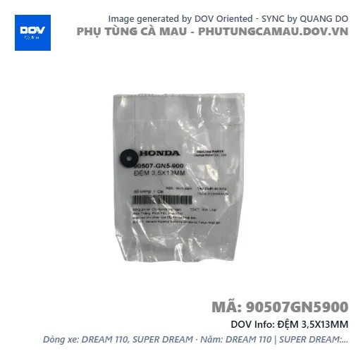 ĐỆM 3,5X13MM — 90507GN5900
