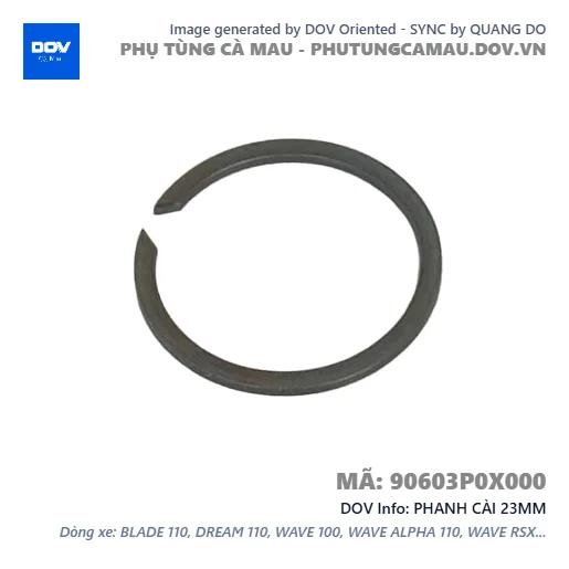 PHANH CÀI 23MM — 90603P0X000
