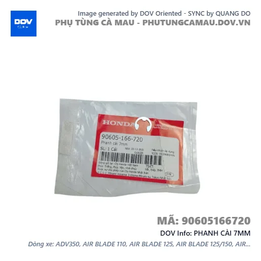PHANH CÀI 7MM  — 90605166720