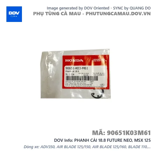 PHANH CÀI 18.8 FUTURE NEO, MSX 125 — 90651K03M61