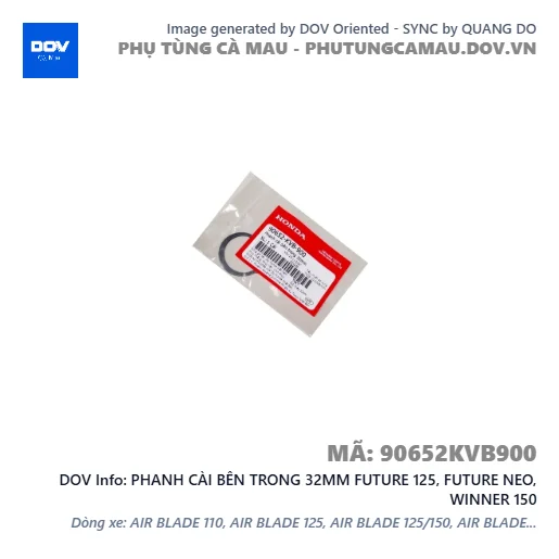 PHANH CÀI BÊN TRONG 32MM FUTURE 125, FUTURE NEO, WINNER 150 — 90652KVB900