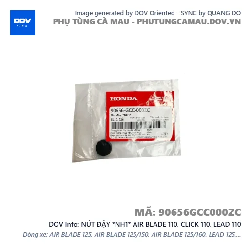 NÚT ĐẬY *NH1* AIR BLADE 110, CLICK 110, LEAD 110 — 90656GCC000ZC