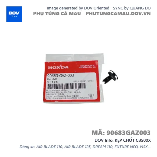 KẸP CHỐT CB500X — 90683GAZ003