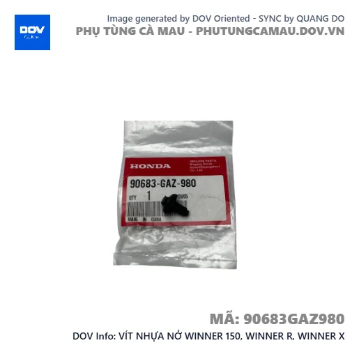 VÍT NHỰA NỞ WINNER 150, WINNER R, WINNER X — 90683GAZ980