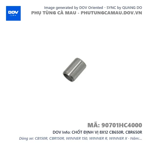 CHỐT ĐỊNH VỊ 8X12 CB650R, CBR650R — 90701HC4000