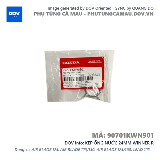 KẸP ỐNG NƯỚC 24MM WINNER R — 90701KWN901