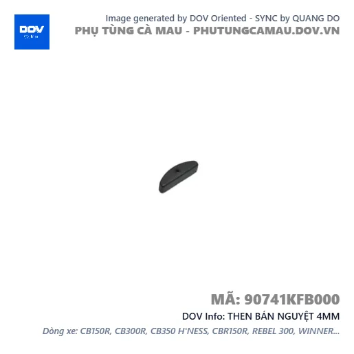 THEN BÁN NGUYỆT 4MM — 90741KFB000