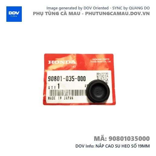 NẮP CAO SU HEO SỐ 19MM  — 90801035000
