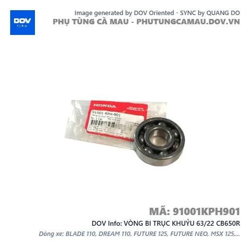 VÒNG BI TRỤC KHUỶU 63/22 CB650R — 91001KPH901