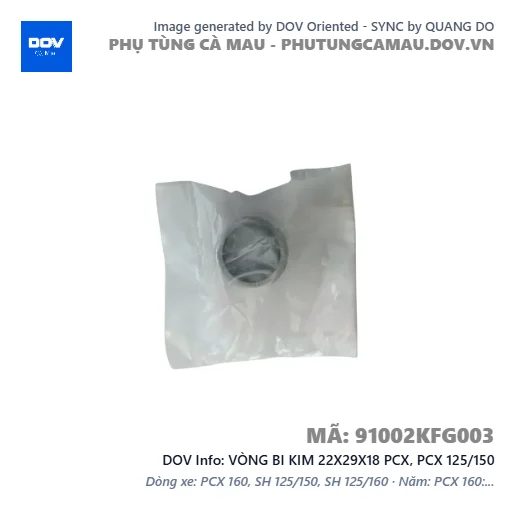 VÒNG BI KIM 22X29X18 PCX, PCX 125/150 — 91002KFG003