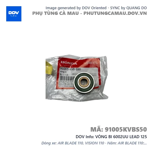 VÒNG BI 6002UU LEAD 125 — 91005KVBS50