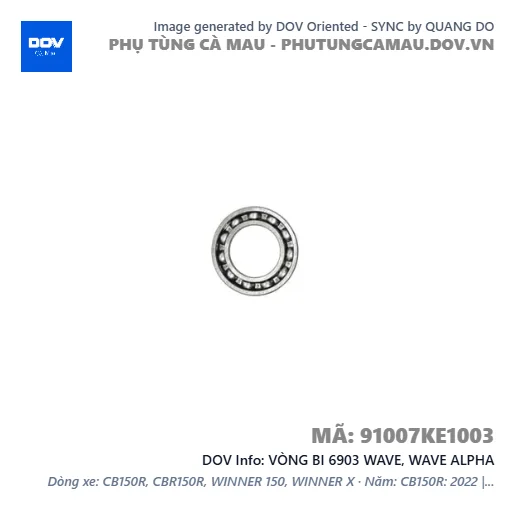 VÒNG BI 6903 WAVE, WAVE ALPHA — 91007KE1003
