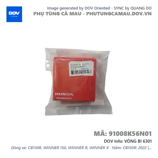 VÒNG BI 6301  — 91008K56N01