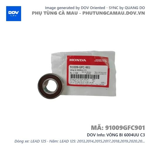 VÒNG BI 6004UU C3  — 91009GFC901