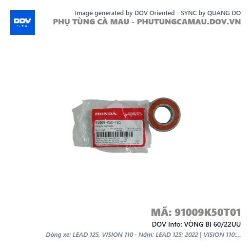 VÒNG BI 60/22UU  — 91009K50T01