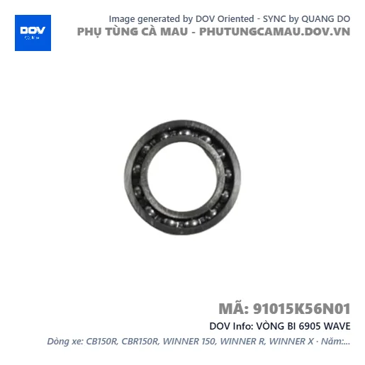 VÒNG BI 6905 WAVE — 91015K56N01