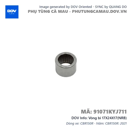 Vòng bi 17X24X17(NRB)  — 91071KYJ711