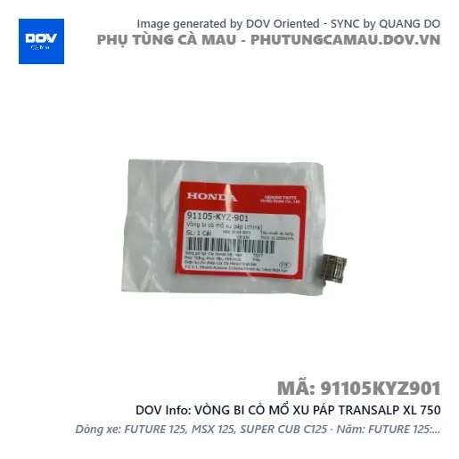 VÒNG BI CÒ MỔ XU PÁP TRANSALP XL 750 — 91105KYZ901