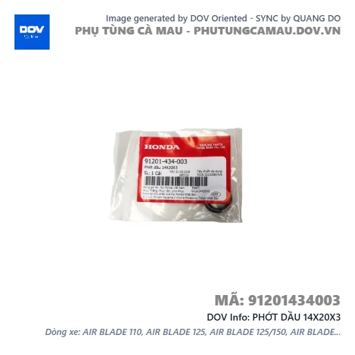 PHỚT DẦU 14X20X3 — 91201434003