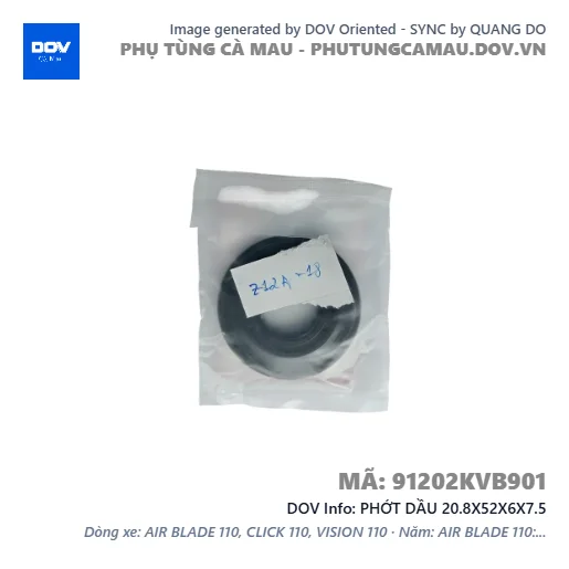 PHỚT DẦU 20.8X52X6X7.5 — 91202KVB901
