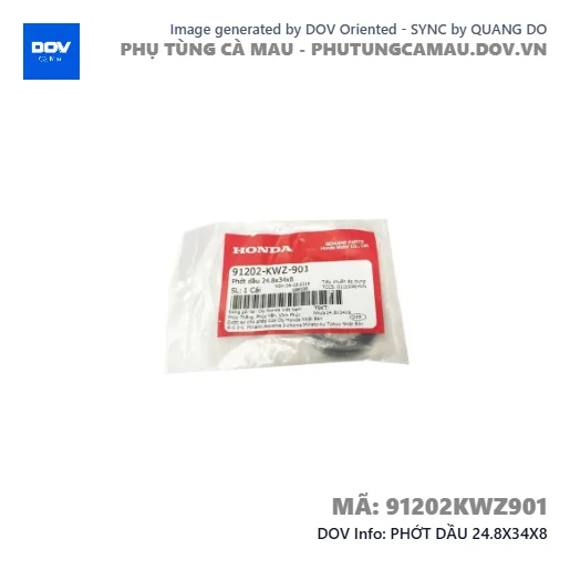 PHỚT DẦU 24.8X34X8  — 91202KWZ901
