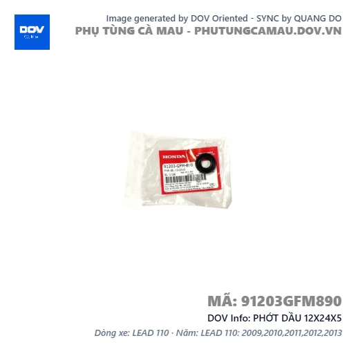 PHỚT DẦU 12X24X5 — 91203GFM890