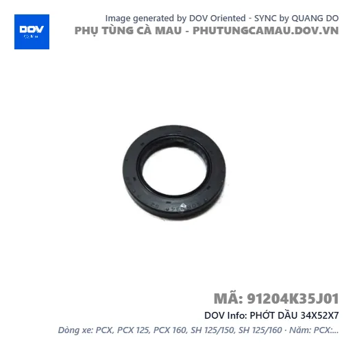 PHỚT DẦU 34X52X7  — 91204K35J01