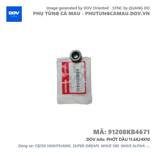PHỚT DẦU 11,6X24X10 — 91208KB4671