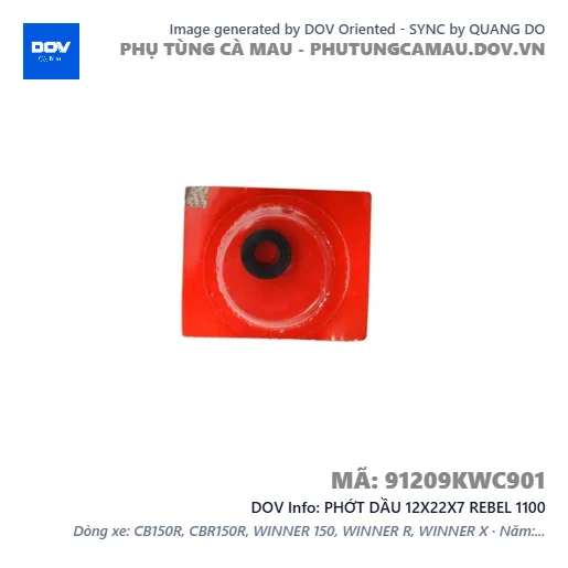 PHỚT DẦU 12X22X7 REBEL 1100 — 91209KWC901