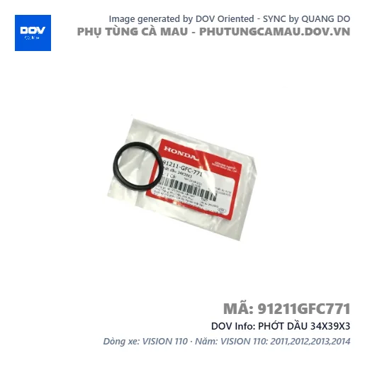 PHỚT DẦU 34X39X3  — 91211GFC771
