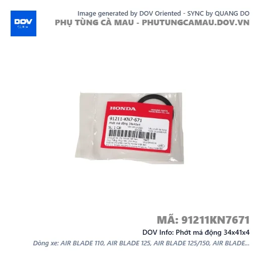 Phớt má động 34x41x4 — 91211KN7671