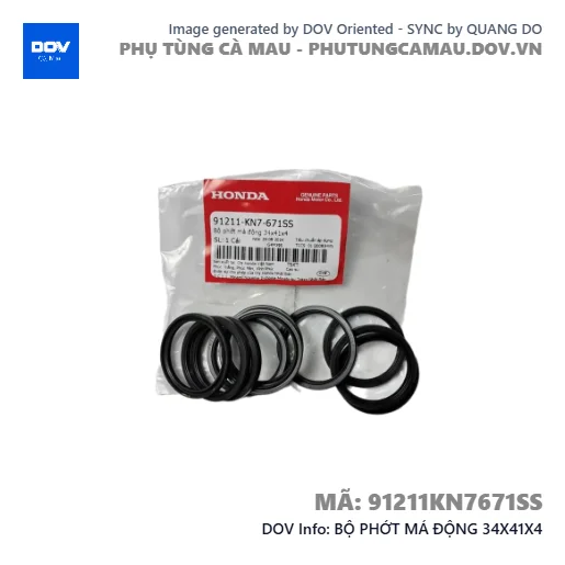 BỘ PHỚT MÁ ĐỘNG 34X41X4  — 91211KN7671SS