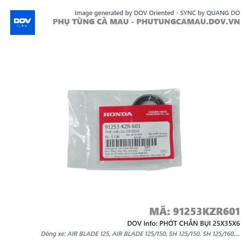 PHỚT CHẮN BỤI 25X35X6  — 91253KZR601