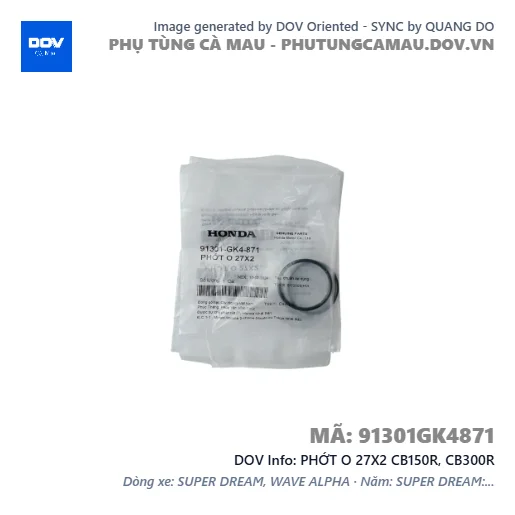 PHỚT O 27X2 CB150R, CB300R — 91301GK4871
