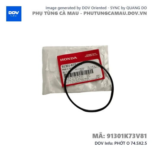 PHỚT O 74.5X2.5 — 91301K73V81